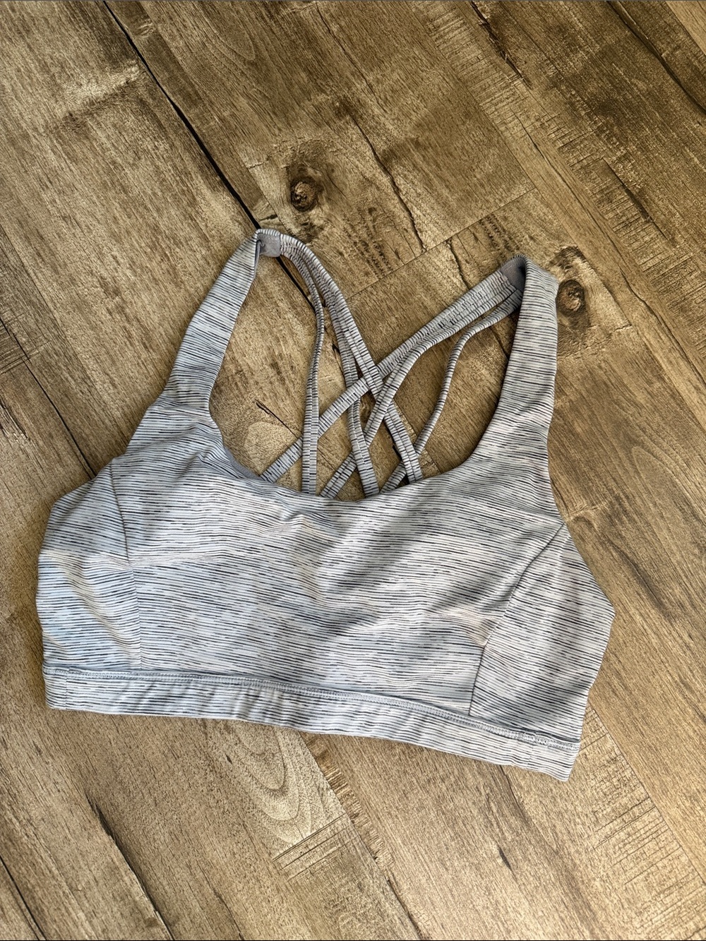 Lululemon Strappy Sports Bra - Light Gray 8